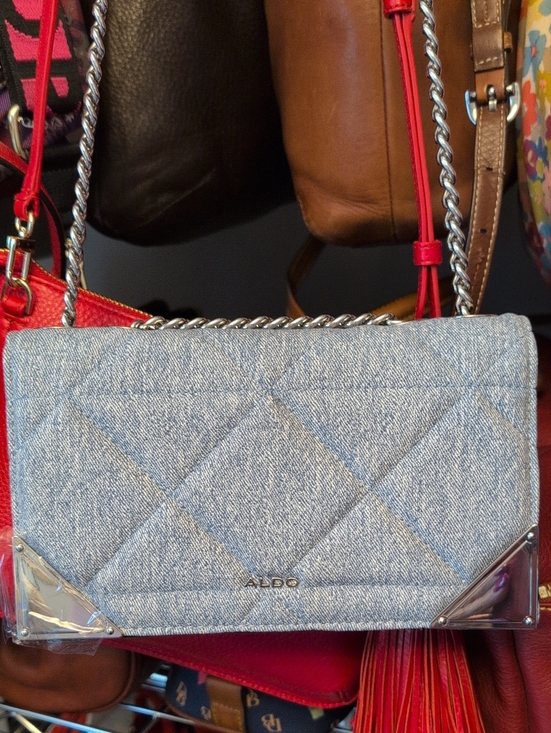 Aldo Handbags - ALDO Quilted Denim Crossbody with Chain Strap